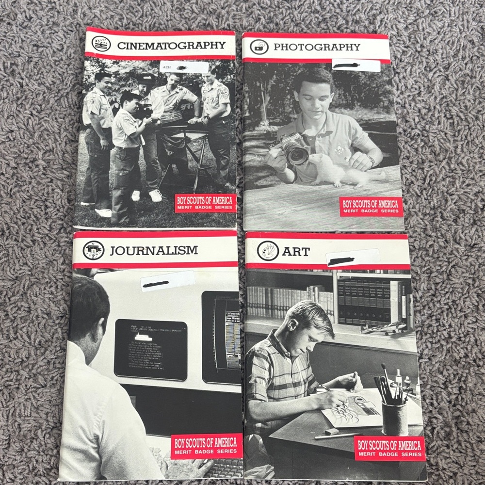 Boy Scouts of America Merit Badge Book Set of 4